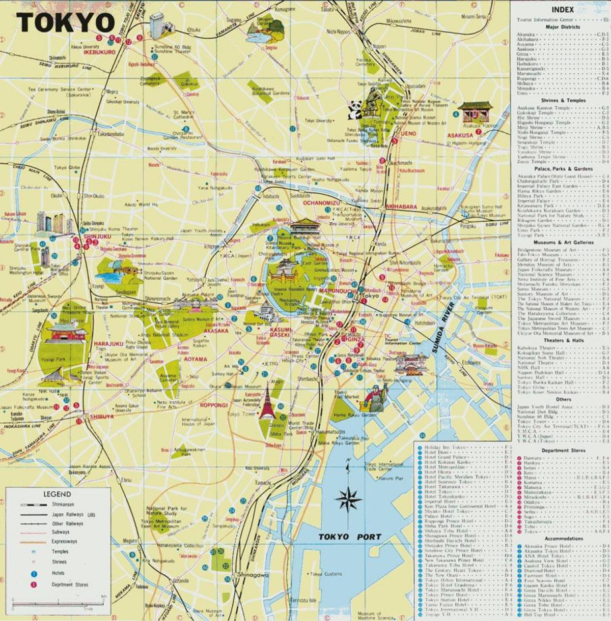 Tokyo guide de la carte