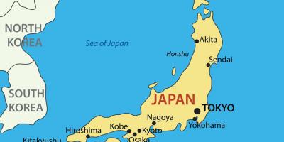 La carte de Tokyo emplacement