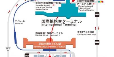 Carte de l'aéroport international de tōkyō-Haneda