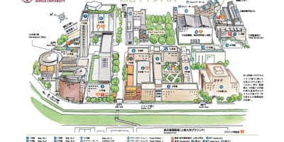 Carte du campus de l'université de Sophia