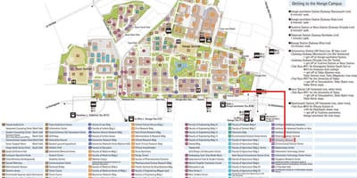 L'université de Tokyo, carte du campus
