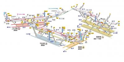 Carte de la station Ginza