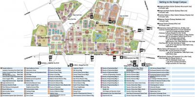 Carte du campus de hongo