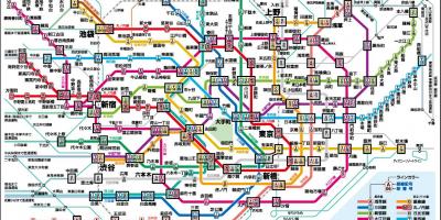 La carte de Tokyo en chinois